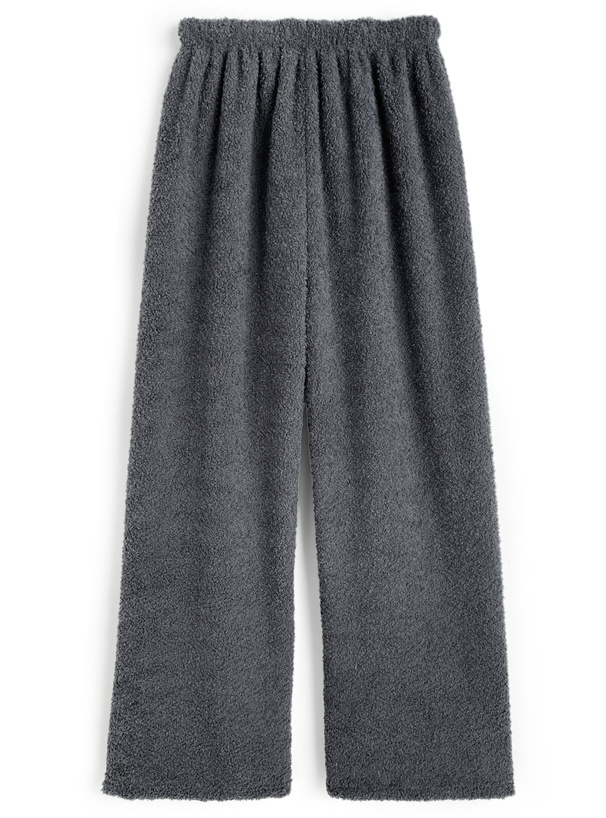 ボアトップス×ワイドパンツセットアップ