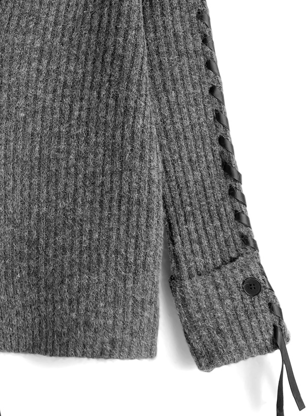 リボンデザインニットカーディガン