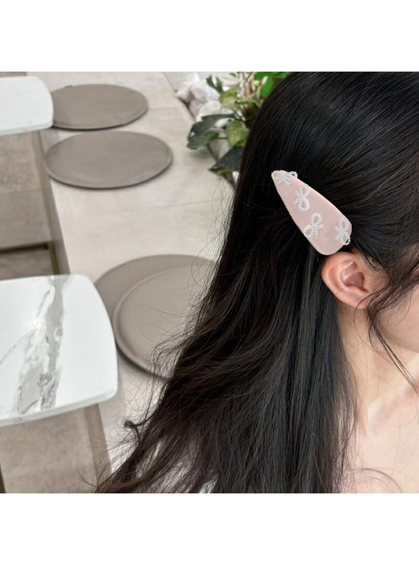パールリボンヘアクリップ2点セット