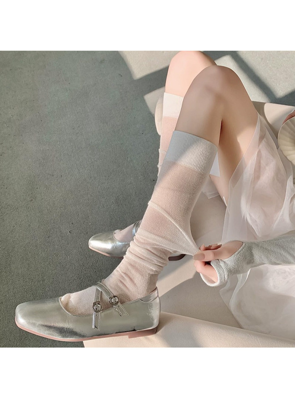 メッシュシアーハイソックス