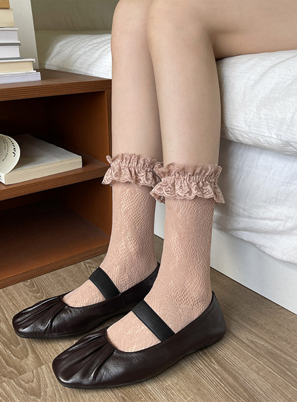 レースフリルソックス