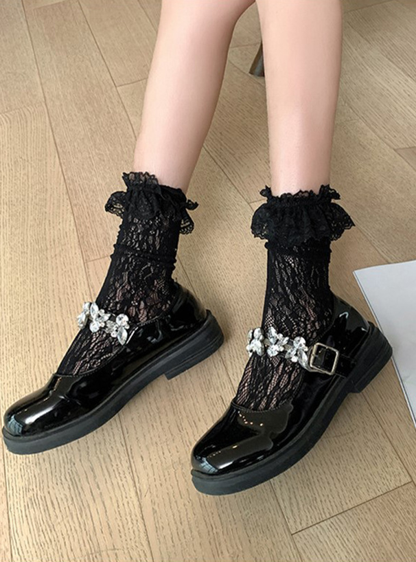 レースフリルソックス