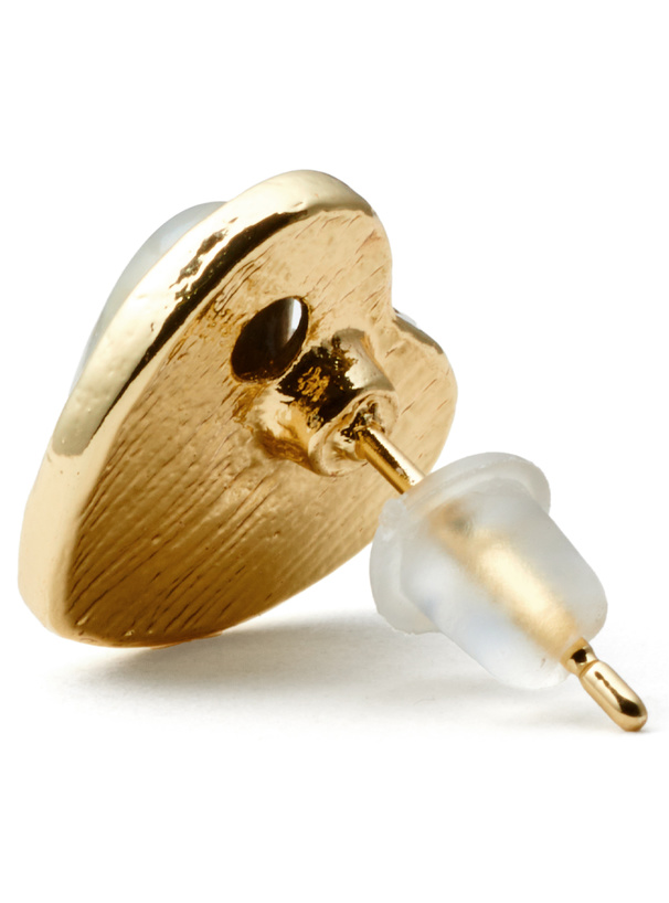 クリアシェルハートピアス