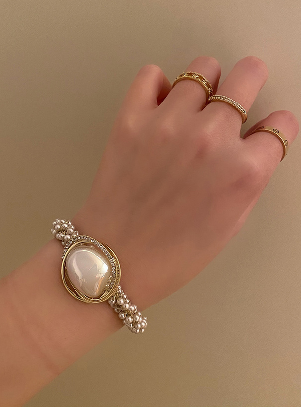 パールビジューヘアゴム