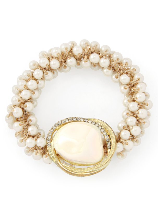 パールビジューヘアゴム