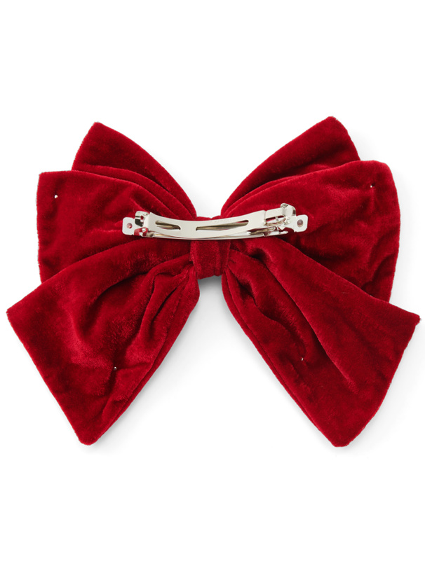 ハートビジューベロアバレッタ