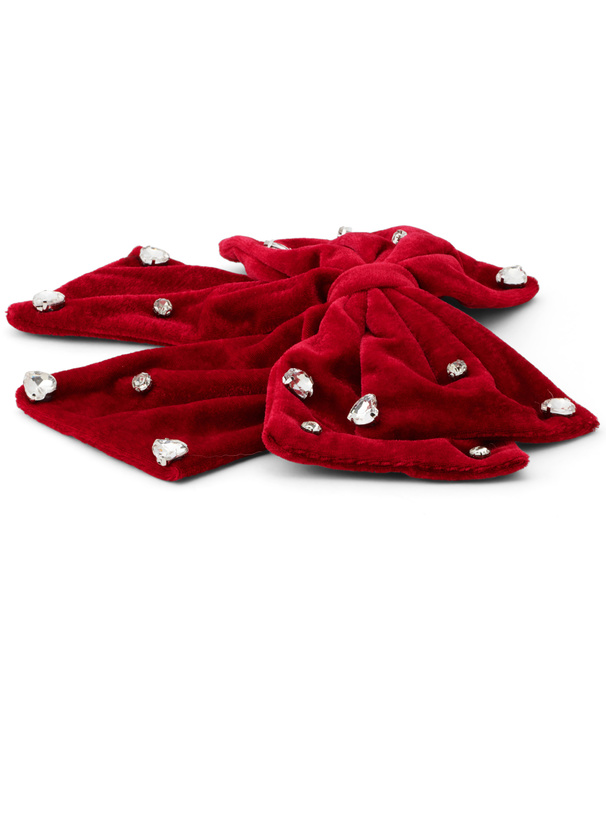 ハートビジューベロアバレッタ