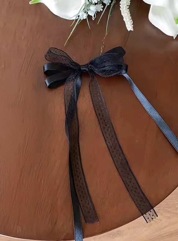 レースリボンロングヘアクリップ[sda229]