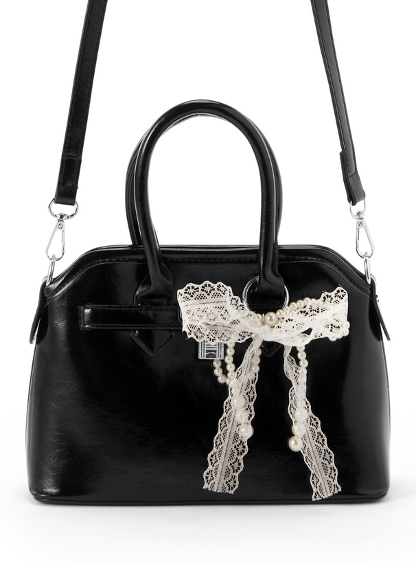 パールレースリボンチャーム付き2Wayショルダーバッグ[sda241]