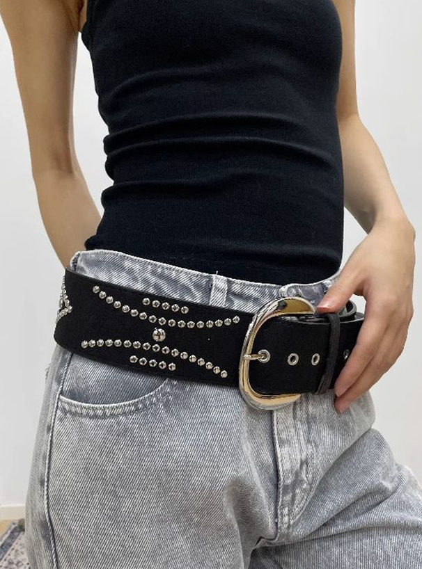 ウエスタンスタッズベルト[sda258] | レディースファッション通販の