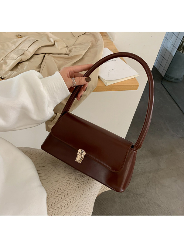 スクエアフラップワンハンドルバッグ