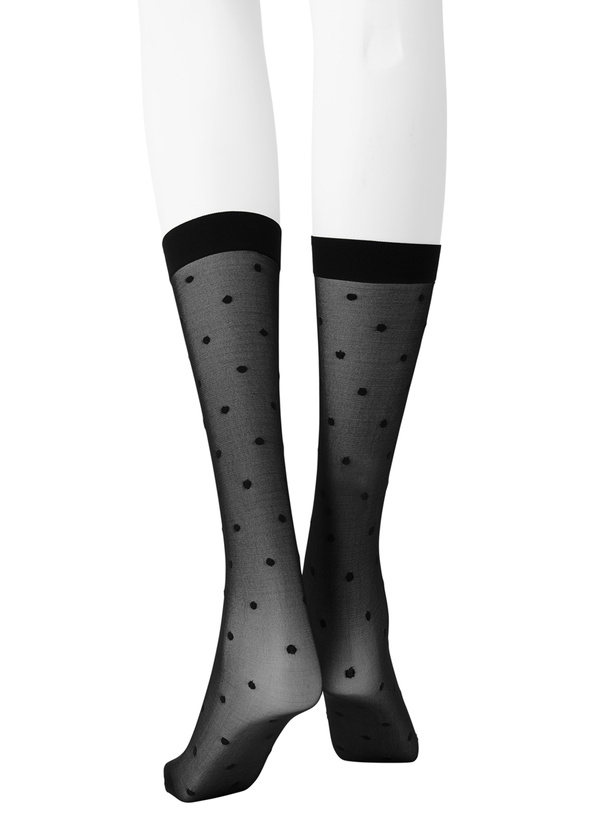 ドット柄シアーソックス
