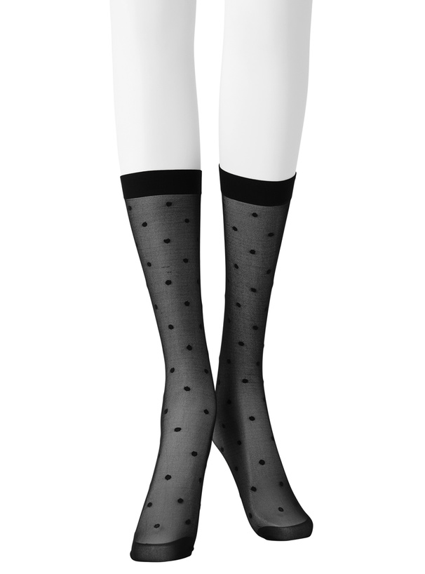 ドット柄シアーソックス