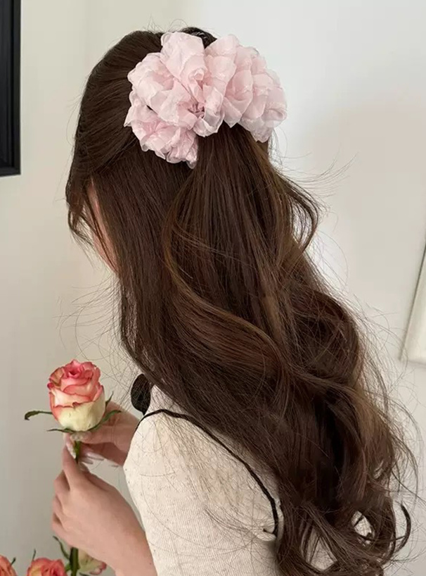 シフォンヘアクリップ