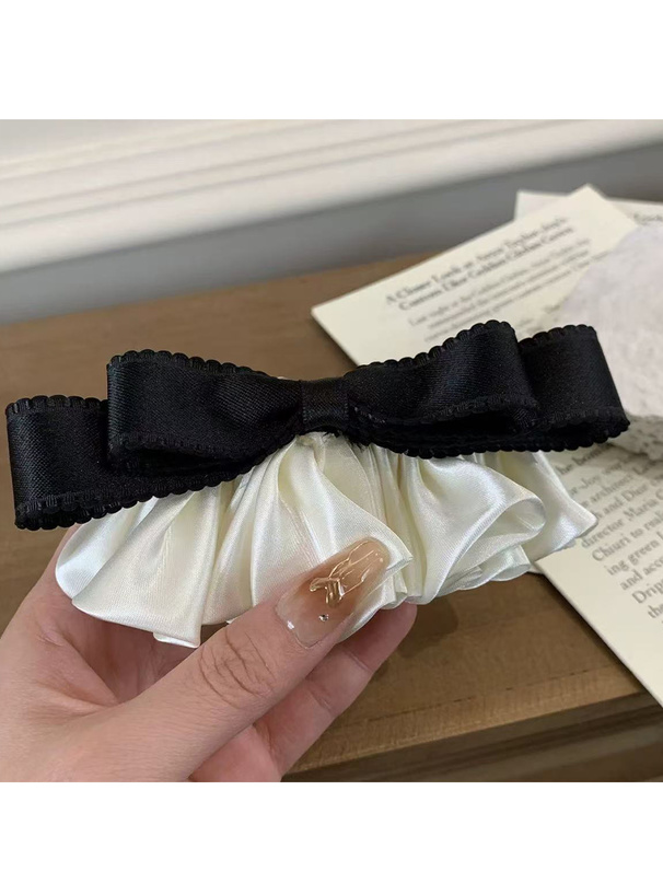 サテンフリルリボンバレッタ[sda280]