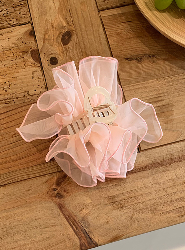 オーガンジーヘアクリップ