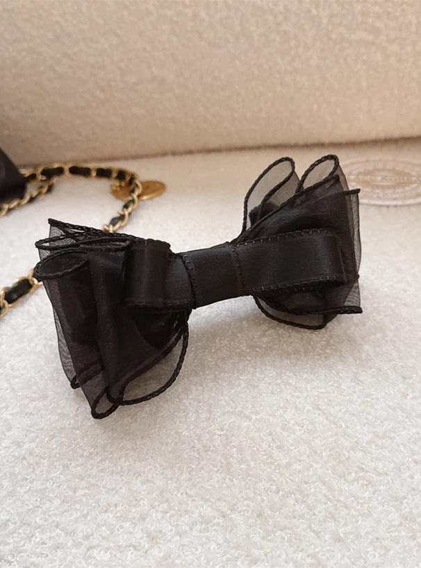 ブラックメッシュリボンヘアクリップ ヘアクリップ リボン 黒」の人気