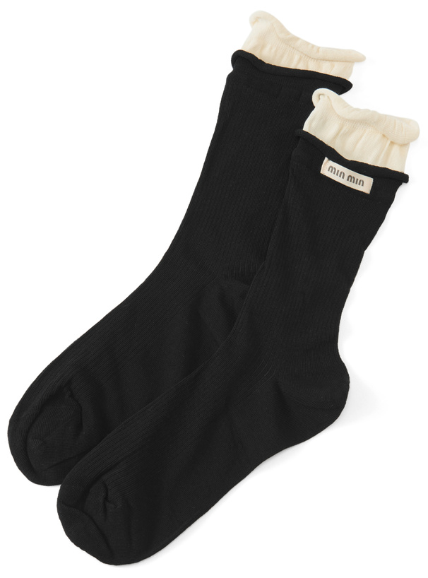 ロゴ配色リブソックス