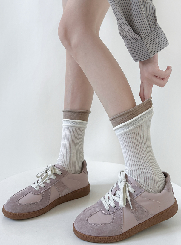 配色リブソックス