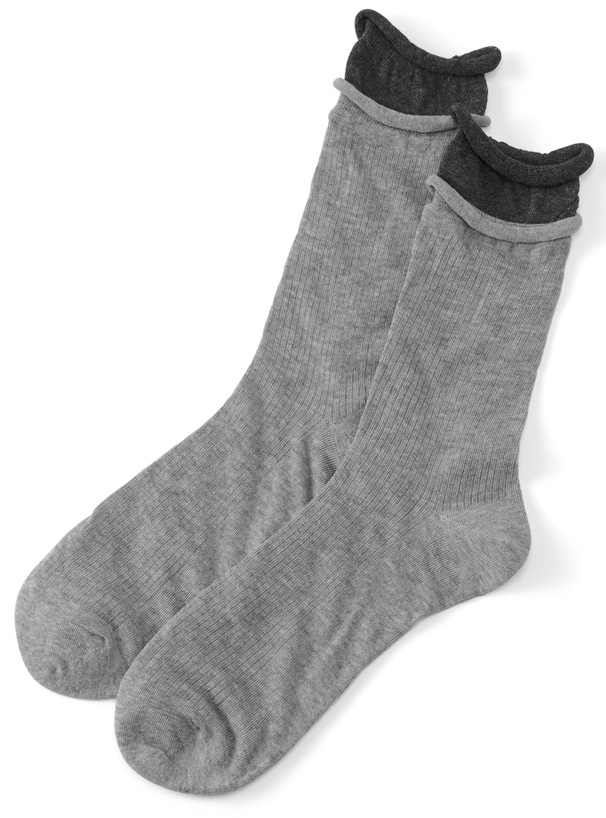 配色リブソックス