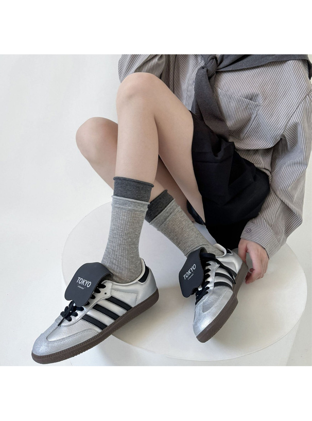 配色リブソックス