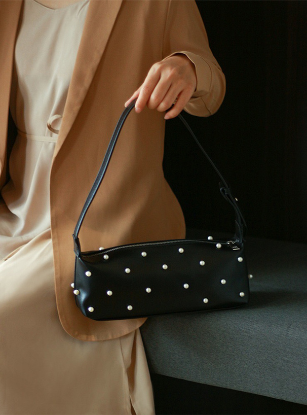 パールスクエアハンドバッグ