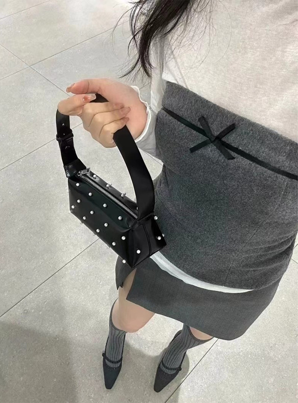 パールスクエアハンドバッグ