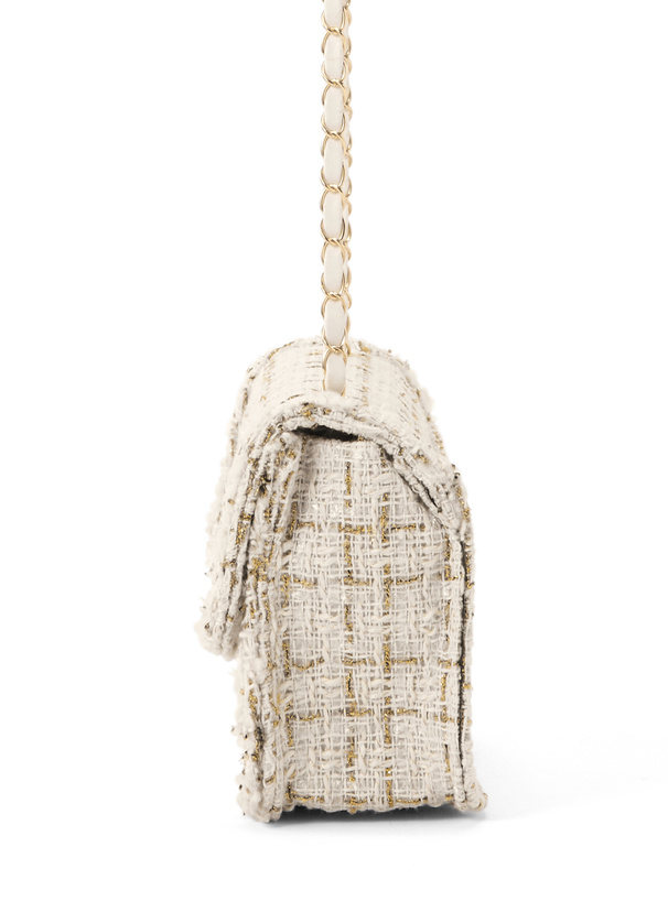 ツイードチェーンショルダーバッグ