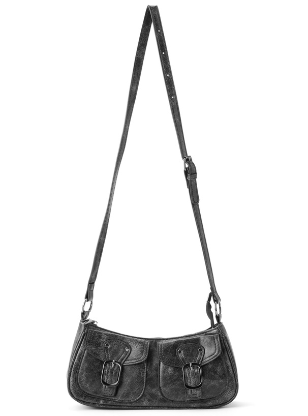 ポケットレザーショルダーバッグ