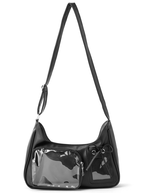 クリアポケットショルダーバッグ