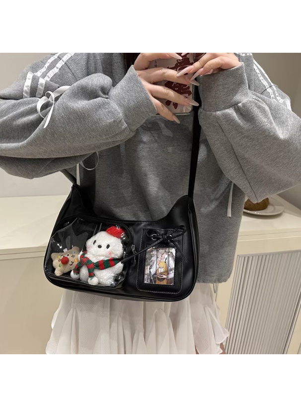 クリアポケットショルダーバッグ