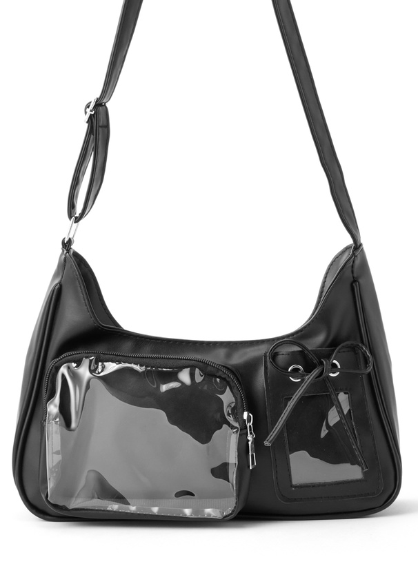 クリアポケットショルダーバッグ