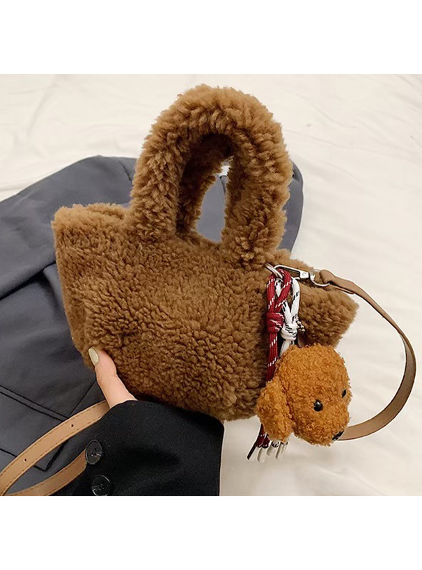 2Wayストラップ付きボアミニトートバッグ[sda305]