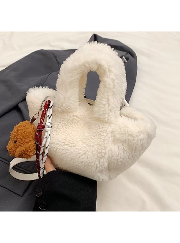 2Wayストラップ付きボアミニトートバッグ[sda305]