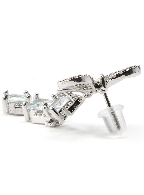 リボンビジューミニピアス