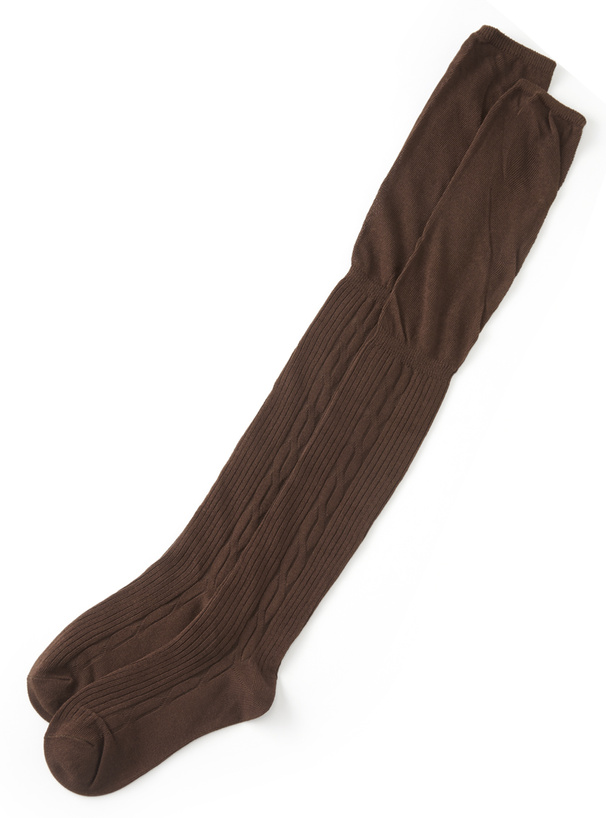 ケーブル切り替えニーハイソックス