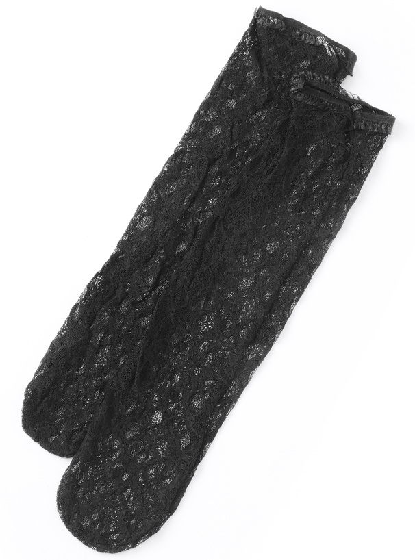 レースフリルハイソックス