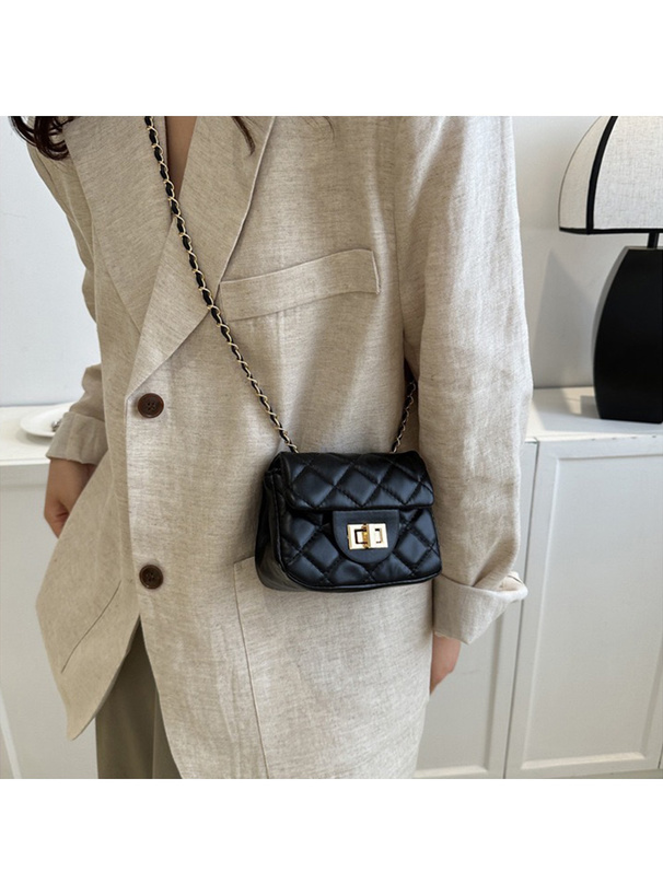 キルティングチェーンミニショルダーバッグ