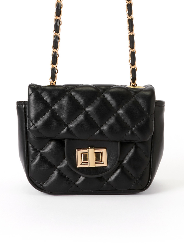 キルティングチェーンミニショルダーバッグ