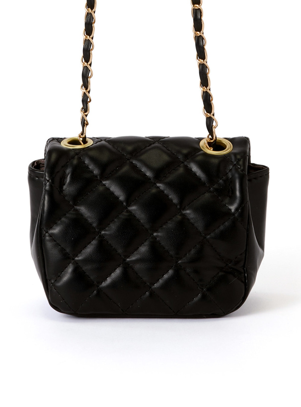 キルティングチェーンミニショルダーバッグ