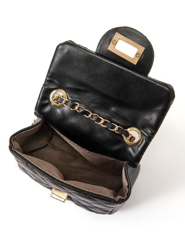 キルティングチェーンミニショルダーバッグ