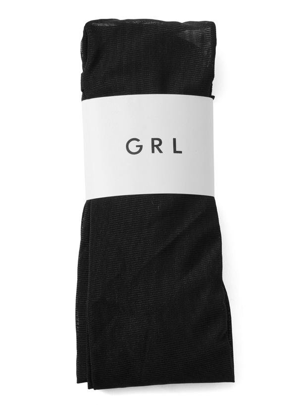 レースアップシアーハイソックス