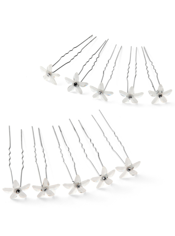 フラワーヘアピン10点セット