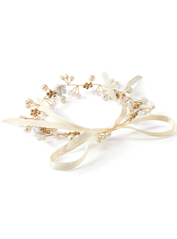 フラワーモチーフパールヘッドドレス