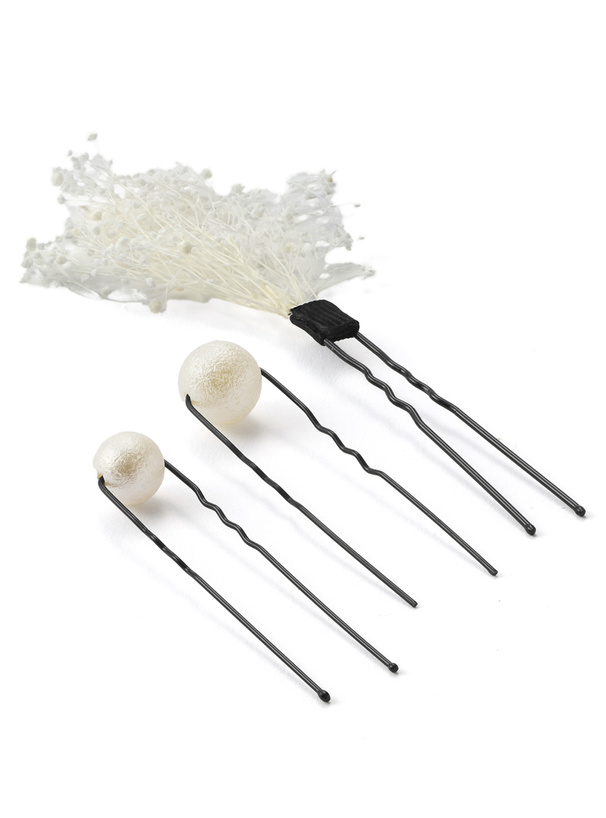 フラワー×パールヘアピン3点セット