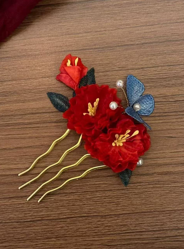 フラワーパールヘアコーム