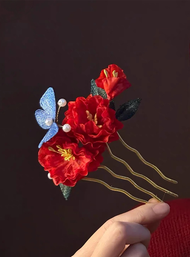 フラワーパールヘアコーム