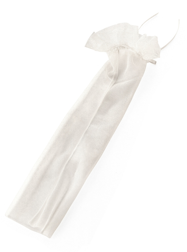 シアーフリルリボンアームカバー