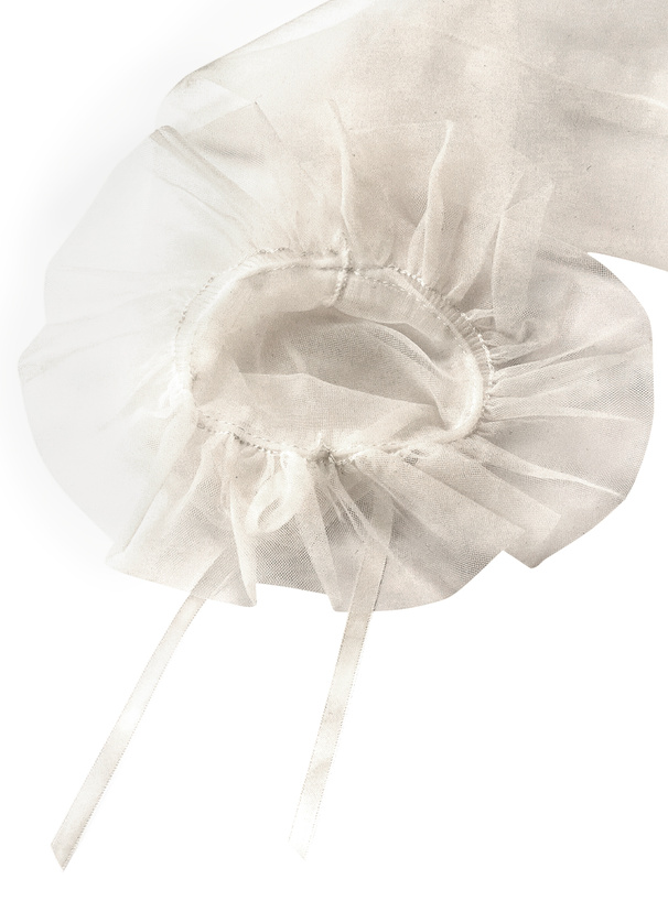 シアーフリルリボンアームカバー