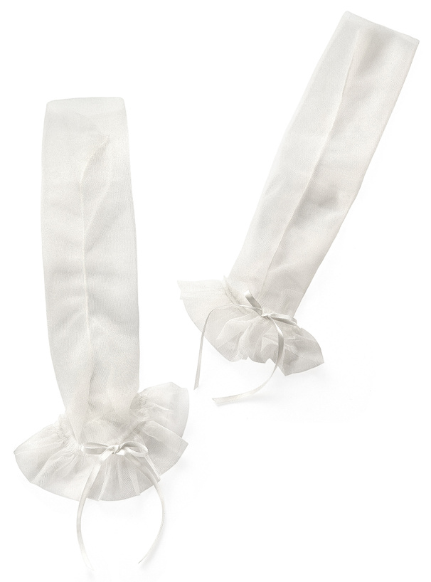 シアーフリルリボンアームカバー